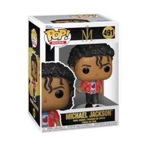 Funko Pop! Rocks: Michael Jackson - Beat It - Figura de vinil colecionável - ideia de presente - Mercadoria oficial - Brinquedos para crianças e adultos - Music Fans - boneco para colecionadores (Discos de Vinil)