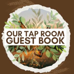 Our Tap Room Guest Book: Brewery Logbook, Check-In, Brewery Tour Guest Log, Guest Experience Reviews, 8.5 x 11 inches and 120 blank lined pages - Press, Shining Crystal (Cervejas)