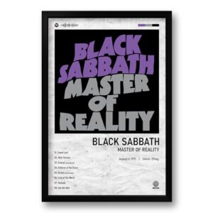 Quadro Álbum Master Of Reality - Black Sabbath - 40x60cm (CDs)