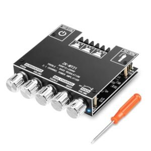 Estéreo Placa Amplificador 2.1 Bluetooth 100w Rms Zk-mt21 (Equipamentos)