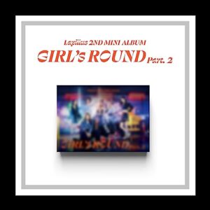 Lapillus Girl ROUND Part.2 2º Mini álbum CD+pôster dobrado no pacote + livro de fotos + cartão postal+adesivo+cartão fotográfico + rastreamento selado (CDs)