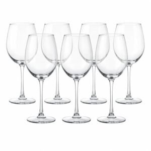 Jogo com 6 Taças de Vinho Crystal Ecológico 450ml – Sem Chumbo, Design Elegante, Ideal para Vinho Tinto e Branco (Vinhos)