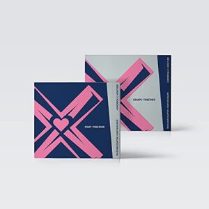 TXT Chaos Chapter : Fight or Escape 2nd Album Repackage Together 2 Ver SET CD+1p Mini Poster On+44p PhotoBook+1p PhotoCard+1p Sticker+1p Diary PostCard+Tracking Sealed (CDs)