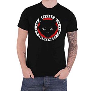 Pixies Camiseta masculina preta, Preto, P (CDs)