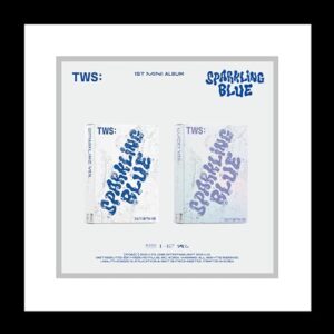 TWS Sparkling Blue 1st Mini Album 2 Version SET CD+120p Booklet+2ea Sticker+1p Polaroid+1ea Name Tag+1p PhotoCard+Tracking Sealed (CDs)