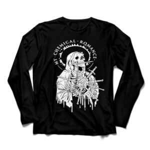 Ultrav Store, Camiseta Manga Longa Masculina My Chemical Romance Cor:Preta;Tamanho:G (CDs)