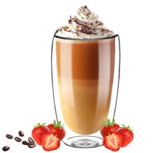 Copo Parede Dupla Camada Vidro Duplo Borossilicato Transparente 450ml Grande Suco Refrigerante Chopp Cerveja Café Chá Isolante Térmico (Cervejas)