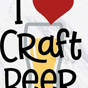 I Love Craft Beer: Beer Tasting Journal, Craft Beer Tasting Logbook, Beer Review Scorecards and Notes, Beer Lover Gifts, Space for Ratings, Favorites, Food Pairings - Press, Cadillac Mountain (Cervejas)