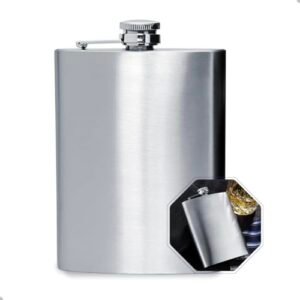 Cantil De Bolso Em Aço Inox 270ml Porta Bebidas Portátil Whisky (Bebidas)