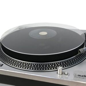 Mobile Pro Shop Tapete de acrílico para toca-discos de vinil LP – Melhora a qualidade do som e oferece graves mais apertados – Tapete antiestático (transparente transparente) (Equipamentos)