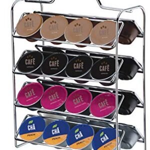 Organizador p/cápsulas de café compatível c/dolce gusto cromado - Linha Caffè - Future (Café)