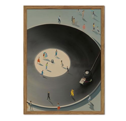 Arte de parede de disco de vinil vintage para decoração de parede, mesa ...