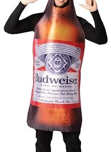 Rasta Imposta Budweiser Bottle Costume | Adult, Brown, One Size (Cervejas)
