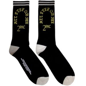 Rock Off officially licensed products Meias de tornozelo Tupac All Eyez On Me tamanho único (CDs)