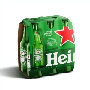 Heineken Cerveja Pilsen, Pack de 6 Garrafas 250ml (Cervejas)