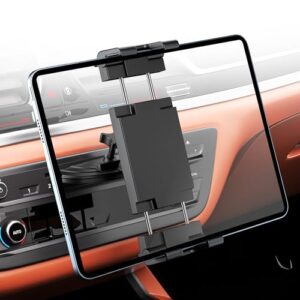 PLDHPRO Suporte Automotivo Para Tablet Com Entrada Cd Dispositivos De 5,1 A 15,6'', Universal Ipad, Reprodutor Celular Ajustável Compatível Iphone, Galaxy Tab, Samsung Z Fold, Gadget Navegação (CDs)