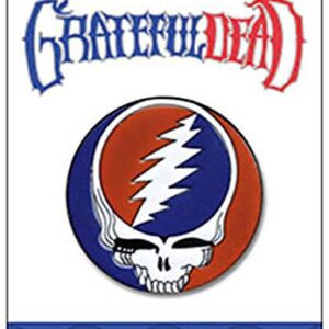 C&D Visionary Grateful Dead Sead Steal Your Face Broche de lapela de metal, vermelho, azul, branco (CDs)