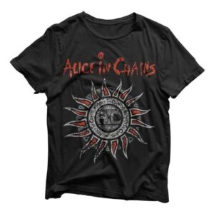 FATUM, Camiseta Alice In Chains Camiseta Banda Alice In Chains Rock Tamanho:M;Cor:Preto (CDs)
