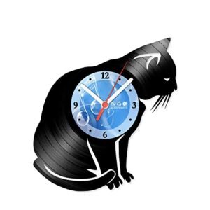 Relógio De Parede Disco Vinil Animais - Gato de Estimação - VAN-104 (Discos de Vinil)