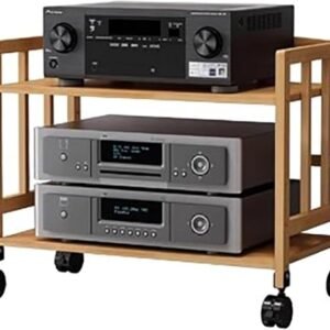 Suporte De Hifi De Altura Ajustável Prateleira De Mídia Rack De Componentes De áudio Para Tv Dvd Players Caixas De Cabo 2 3 4 5 Tier Stereo Cabinet Record Storage Holder, Lxwxh, 70x38x123cm (Equipamentos)