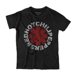 Camiseta Banda Red Hot Chilli Peppers Camiseta RHCP Tamanho:EGG;Cor:Preto (CDs)