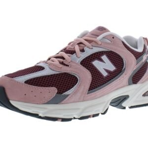New Balance Caminhada masculina, Lua rosa/vinho lavado/cinza-porto, 35 (Vinhos)