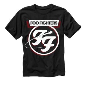 Camiseta Foo Fighters Rock Bits Camiseta Banda Foo Fighters Cor:Preto;Tamanho:EGG (CDs)