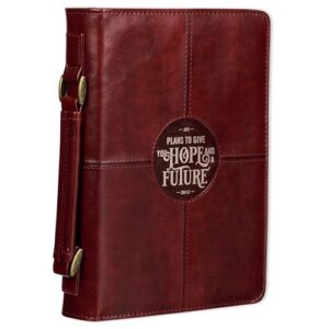 Bible Cover Classic Brown Hope & a Future Jer. 29:11 - Christian Art Gifts (CDs)