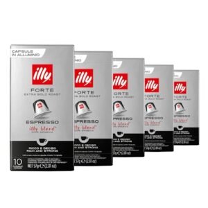 50 Cápsulas para Nespresso, Café Italiano Illy, Forte (Café)