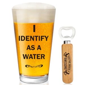 Henghere Presentes de aniversário engraçados para homens, presentes de aniversário de casamento, aposentadoria para pai, marido, namorado, irmão, tio, presente de vidro de cerveja legal para amigos (Cervejas)