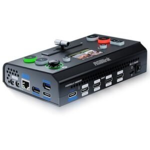RGBlink Mini-Pro Multi Camera Video Mixer Switcher com Monitor Integrado 4K Hdmi Live Streaming Switcher Chroma Key Logo Overlay Saída Usb3.0 para Igrejas, Webinars, Casamentos, Eventos Sociais (Equipamentos)