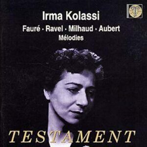 Melodies: Irma Kolassi - VARIOUS ARTISTS (CDs)
