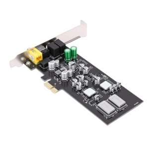 Luocute Placa de Som HiFi Profissional Dual Dacs Com Drivers de Fone de Ouvido, Suporte para Controlador CM108AH, ES 9018 K2 M SABRE 32 DAC PCM 44,1/48 / 96kHz, THD + N -120dB, SNR (Equipamentos)
