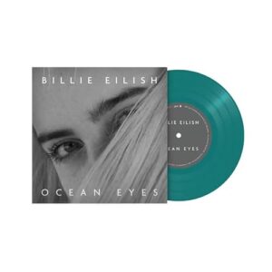 Billie Eilish Ocean Eyes 7" Vinyl, Translucent Turquoise, Etched Vinyl - Billie Eilish (Discos de Vinil)