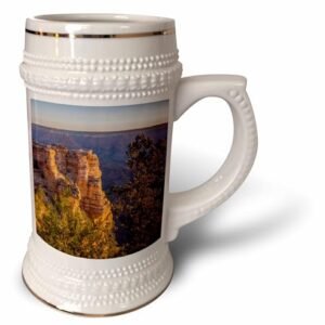 3dRose EUA, Arizona, Grand Canyon National Park South Rim - Caneca Stein, 510 g, 623 g, branca (Cervejas)