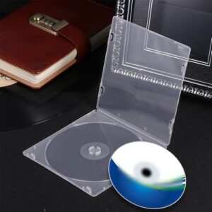 Pacote com 5 estojos transparentes para CD Jewel - Capa de reposição transparente em PP, resistente, 26 g (CDs)