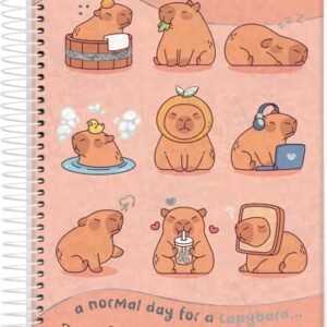 Jandaia - Caderno Espiral Universitário CD 1 Matéria 80 Fls Capyvibes Rose FSC (CDs)