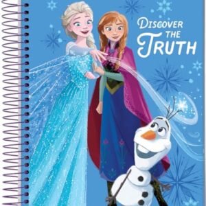 Caderno Espiral Univ CD 1 Matéria 80 Fls Frozen Discover The Truth FSC - Jandaia