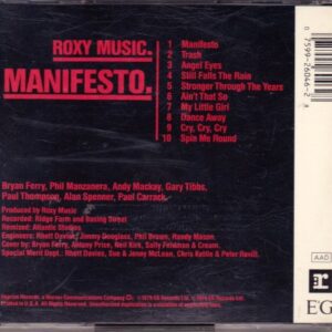 Manifesto [Audio CD] Roxy Music (CDs)