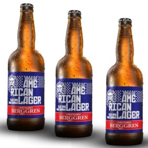 Cerveja American Lager Berggren 500ml Kit 3 unidades (Cervejas)