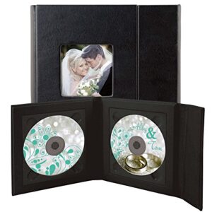 Suporte duplo preto Supreme para CD/DVD – comporta 2 discos (CDs)