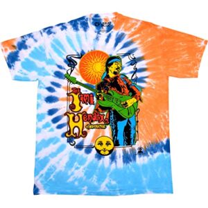 Liquid Blue Experiência masculina padrão Jimi Hendrix Sun Moon, Tie Dye, P (CDs)