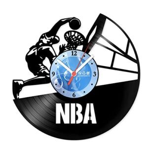 Relógio De Parede Disco Vinil Esportes - Basquete NBA - VES-166 (Discos de Vinil)