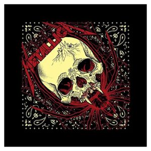 Metallica Bandana de caveira de aranha preta (CDs)