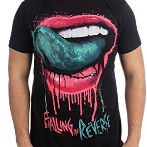 Camiseta Falling in Reverse - Lips, Preto, X-Large (CDs)
