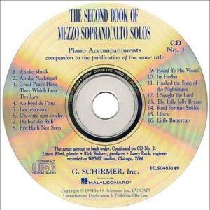 [The Second Book of Mezzo-Soprano/Alto Solos] [Author: Various] [October, 1997] - Joan Frey Boytim (CDs)