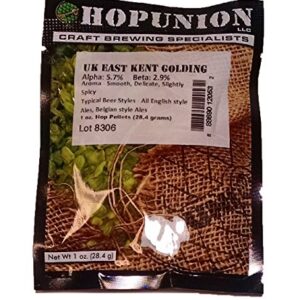 HopUnion - Pellets de lúpulo importados 2053A (inglês, East Kent Golding) 28 g verde (Cervejas)