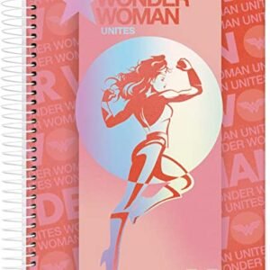 Caderno Espiral Univ CD 1 Matéria 80 Fls Mulher Maravilha Rosa Jandaia (CDs)