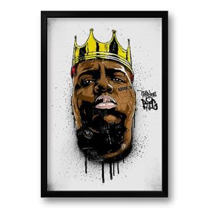 Quadro Decorativo com Moldura Notorious B.I.G. - 40x60cm (CDs)
