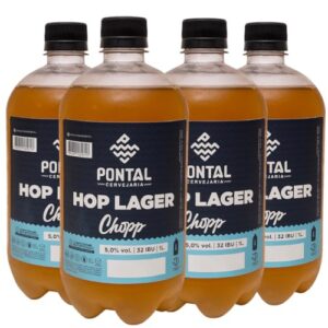 Growler 1l Hop Lager Pontal - Kit 4un (Cervejas)